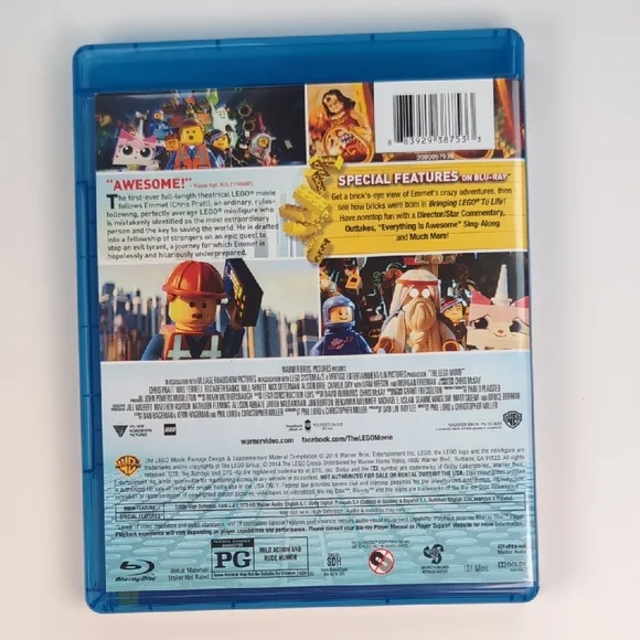 LEGO Movie Blu-ray with Colorful Cover - Picture 2 of 4
